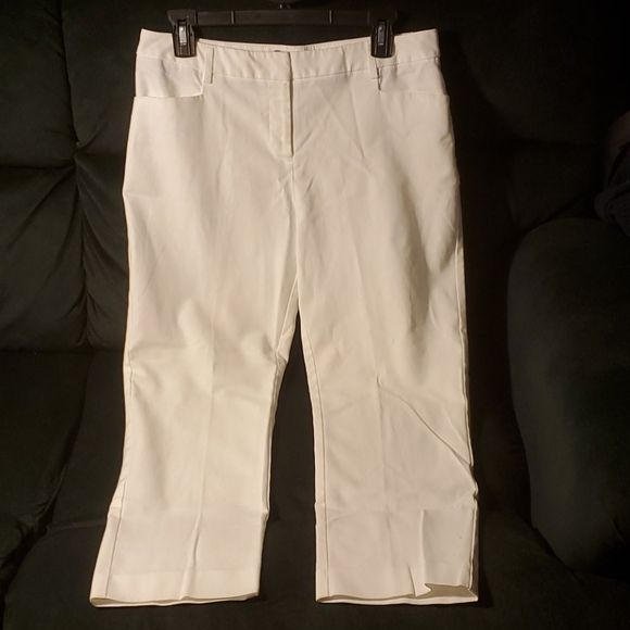 White Capri Pants Size 8 Apt. 9 Modern Fit Used - Picture 1 of 8